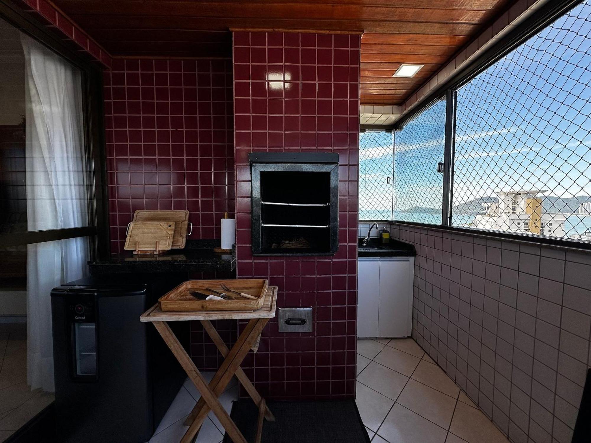 Ct01- Vista Mar| Telas Protecao| Churrasq, Garagem Balneário Camboriú エクステリア 写真