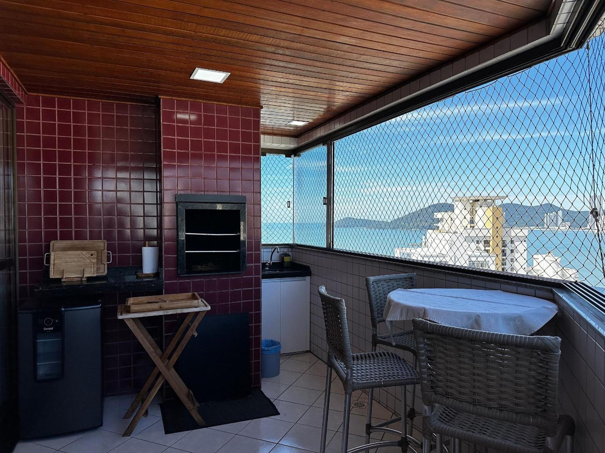 Ct01- Vista Mar| Telas Protecao| Churrasq, Garagem Balneário Camboriú エクステリア 写真